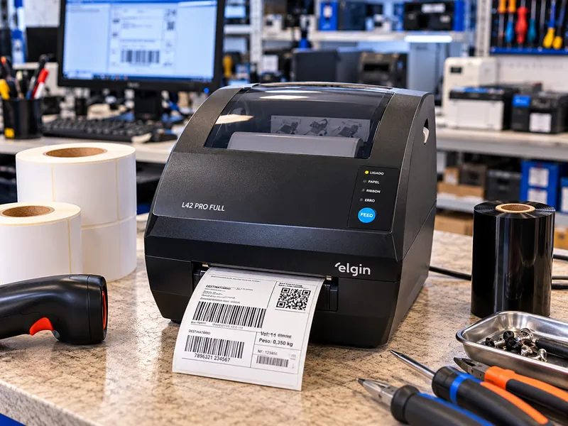 Conserto de impressora de etiquetas Elgin L42 Pro Full